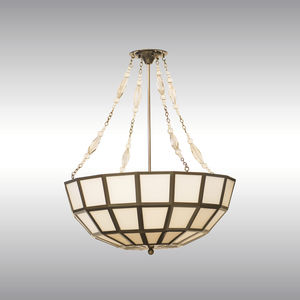 traditional chandelier / brass / glass / incandescent