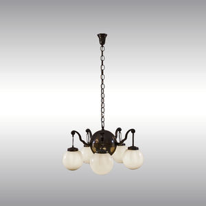 Baroque chandelier / brass / incandescent / LED