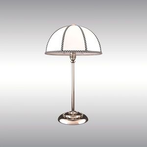 desk lamp / traditional / silk / brass