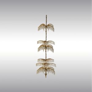 traditional chandelier / crystal / brass / chrome