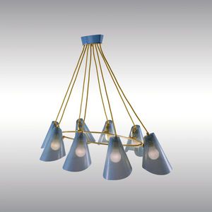 traditional chandelier / brass / iron / LED