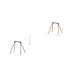 cable slide for playground