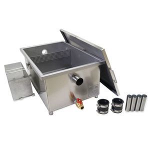 food waste strainer and sludge separator