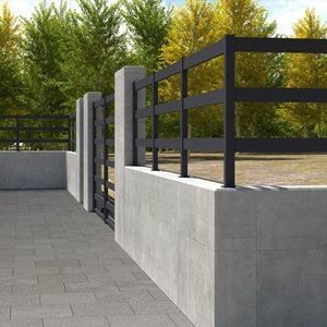 fence with panels 1