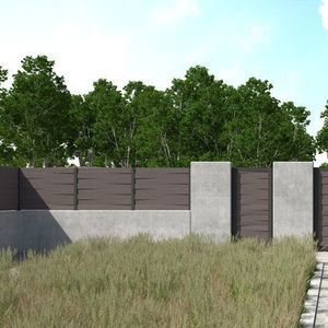 fence with panels