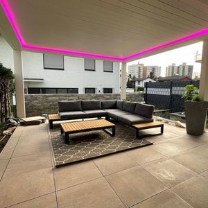 wall-mounted pergola