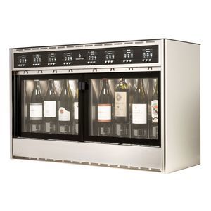 built-in wine-by-the-glass dispenser