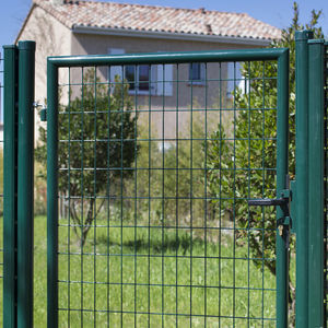 galvanised steel garden gate