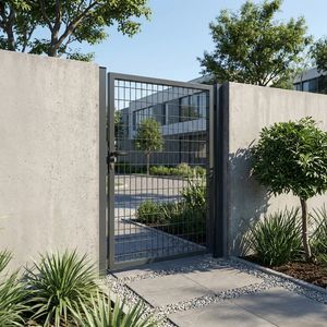 galvanised steel garden gate