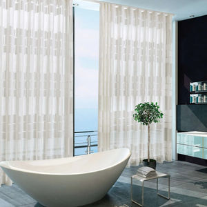 geometric pattern sheer curtain fabric