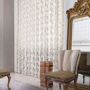 floral pattern sheer curtain fabric 1