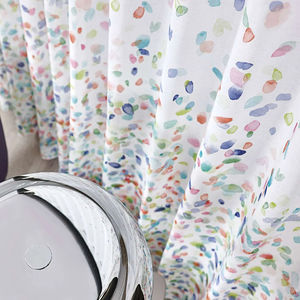 patterned sheer curtain fabric 1