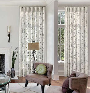 geometric pattern sheer curtain fabric 1