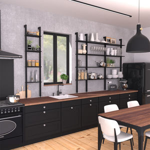wall-mounted shelves