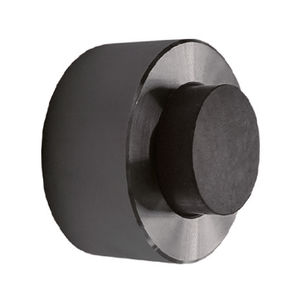 black rubber door stop