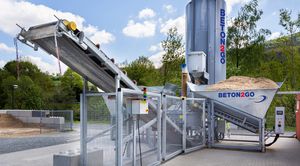 fixed concrete mixing plant