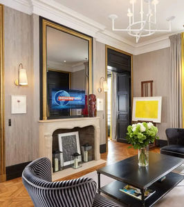 wall-mounted TV mirror
