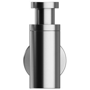 brushed stainless steel bottle trap