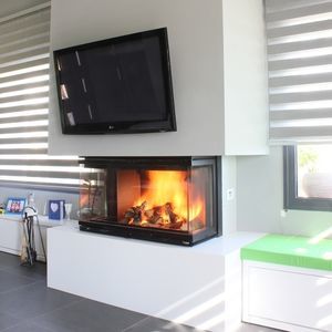 wood-burning fireplace 1