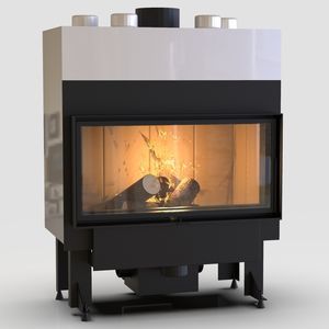 wood-burning fireplace