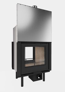wood-burning fireplace
