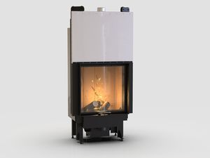 wood-burning fireplace