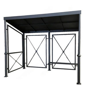 galvanised steel bus shelter