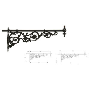 galvanized iron lamp post arm
