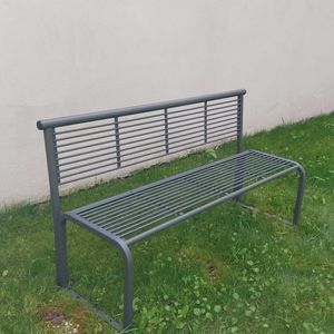 contemporary public bench