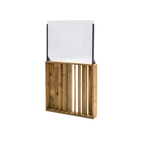 wooden room divider
