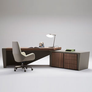 Desk With Post - Naviglio - Casa Covre - Contemporary   Solid Wood 