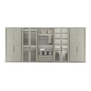 contemporary walk-in wardrobe
