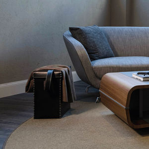 leather storage basket