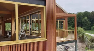 wooden facade