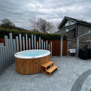 recessed hot tub