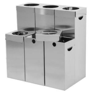 stainless steel trash can