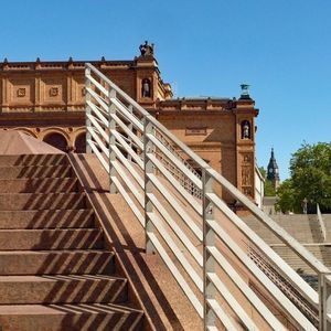 galvanised steel railing