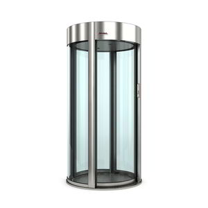 curved security interlocking door