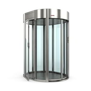 curved security interlocking door