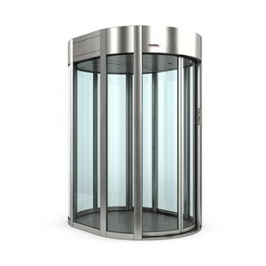 curved security interlocking door