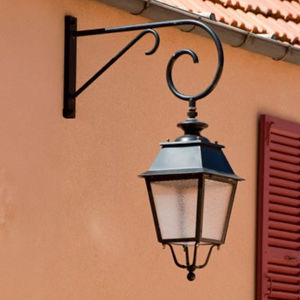 zinc-plated steel lamp post arm 1