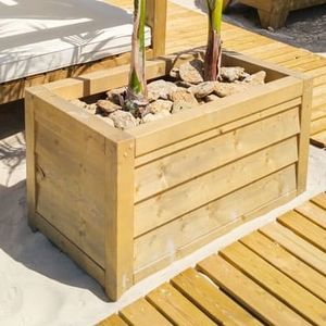 wooden planter