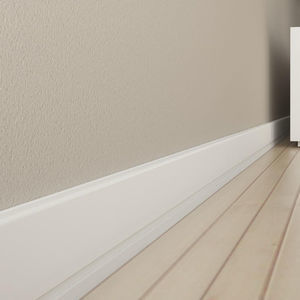 white baseboard