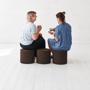 contemporary pouf