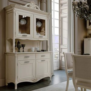 traditional china cabinet / lacquered wood