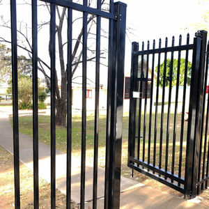 galvanised steel garden gate