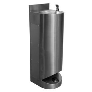 foot-operated drinking fountain