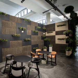 vertical garden with live plants 1
