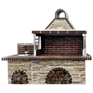 wood-burning barbecue