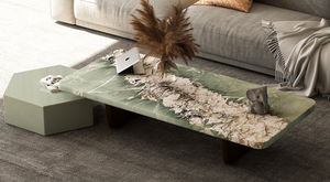 green coffee table